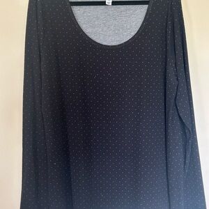 Elegant Black Long Sleeve Top